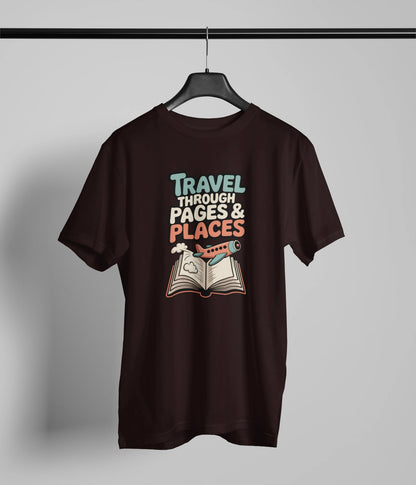 Travel through pages & places T-Shirt