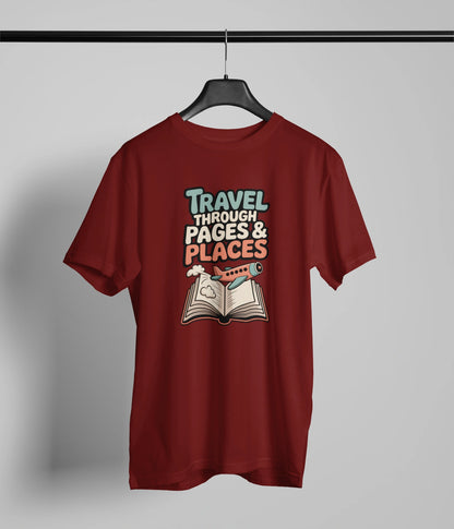 Travel through pages & places T-Shirt