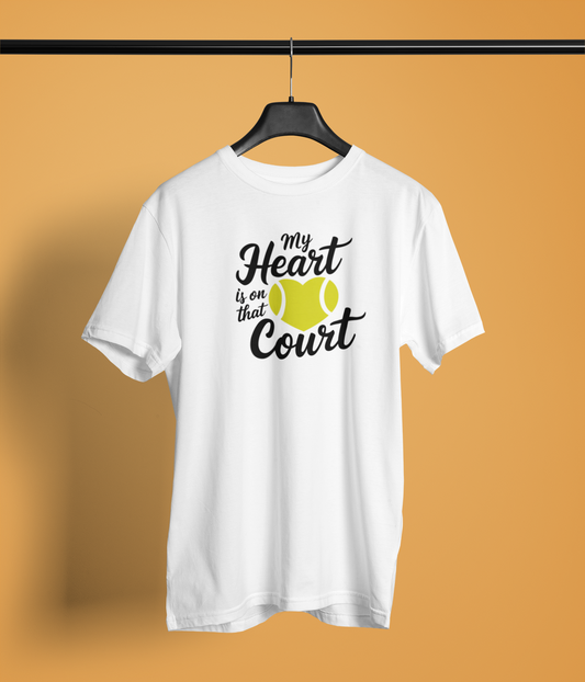My heart is on that Court - Unisex Tshirt