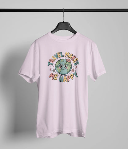 Travel makes me happy T-Shirt