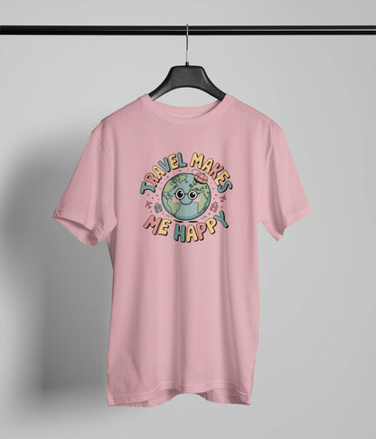 Travel makes me happy T-Shirt