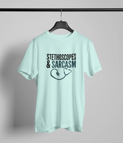 Stethoscope & Sarcasm T-Shirt