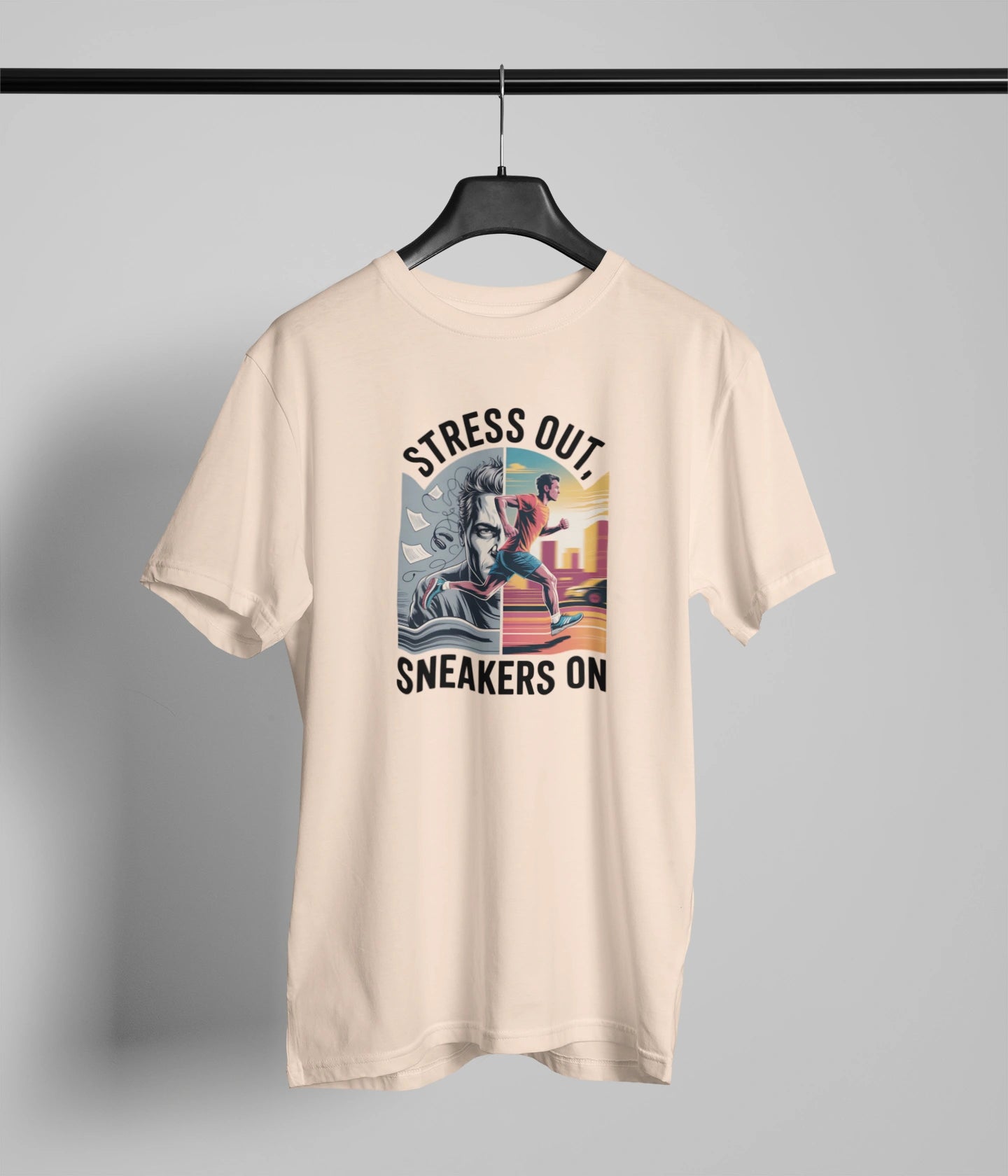 Stress out sneaker on Tshirt