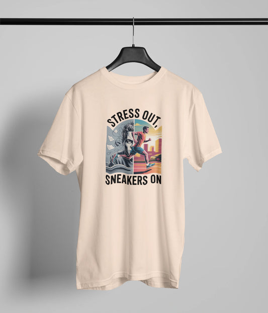 Stress out sneaker on Tshirt
