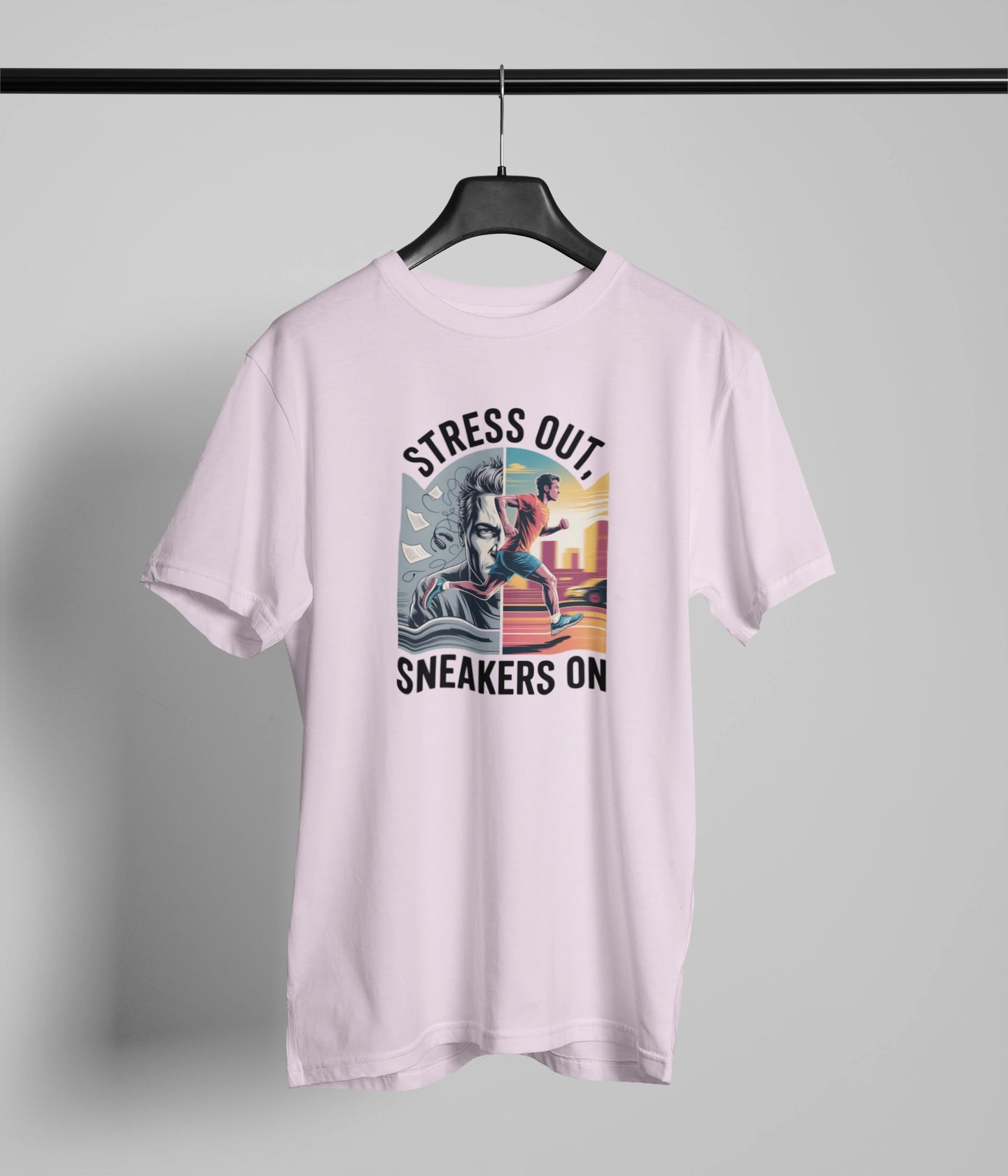 Stress out sneaker on Tshirt