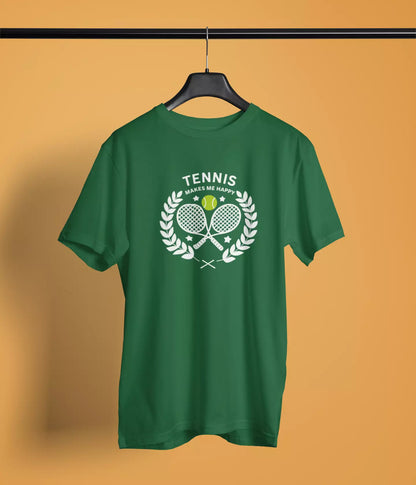 Tennis makes me Happy - Unsiex Tshirt
