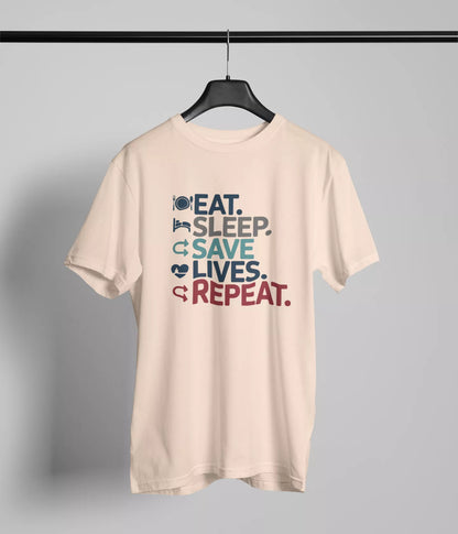 Eat sleep Save lives repeat Tshirt