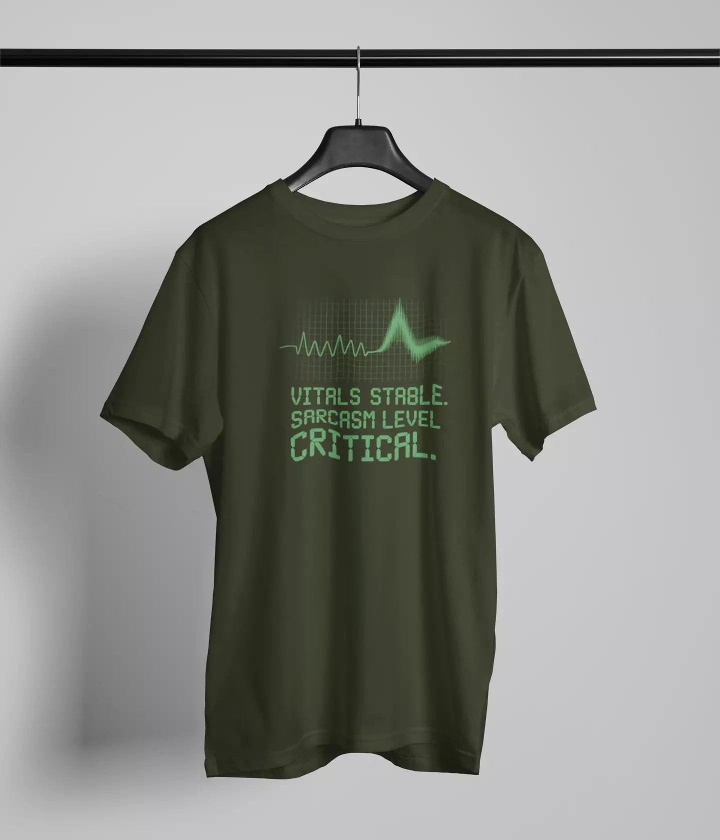 Vitals stable sarcasm level critical Tshirt