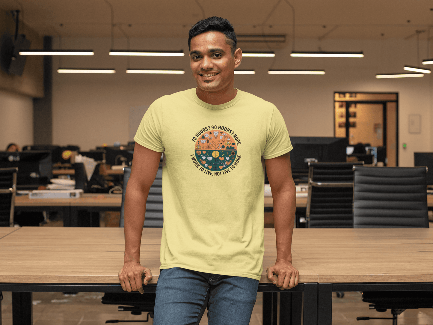 I Work To Live, Not Live To Work - Premium Unisex Tshirt