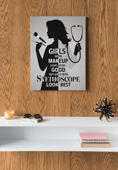 Girls With Makeup Looks Good but - NEET Poster with self adhesive strips